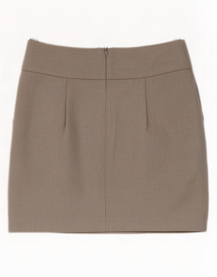 Topshop Mini jupe femme UK 12 Medium W28 gris polyester