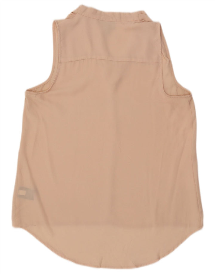 Mossimo Chemisier long sans manches pour femme UK 44 Rose moyen Polyester