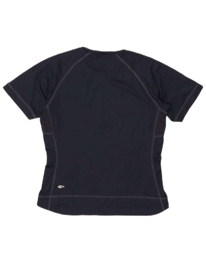 Adidas Climacool T-shirt pour femme UK 12 Bleu marine moyen Nylon