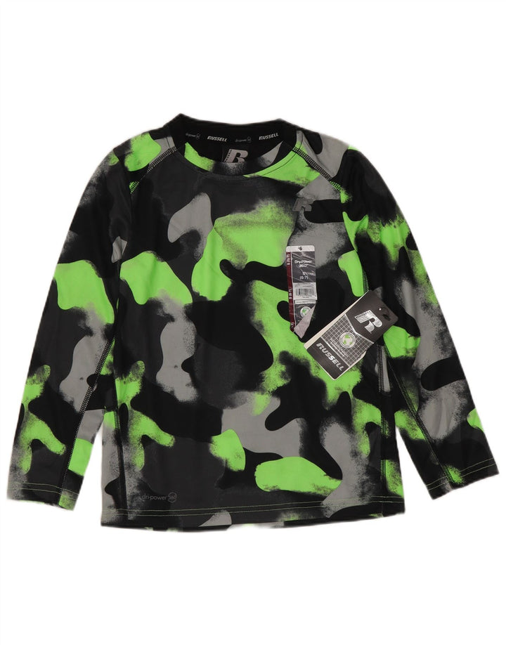 Russell Athletic Boys Dri-Power Haut à manches longues 6-7 ans Petit Noir
