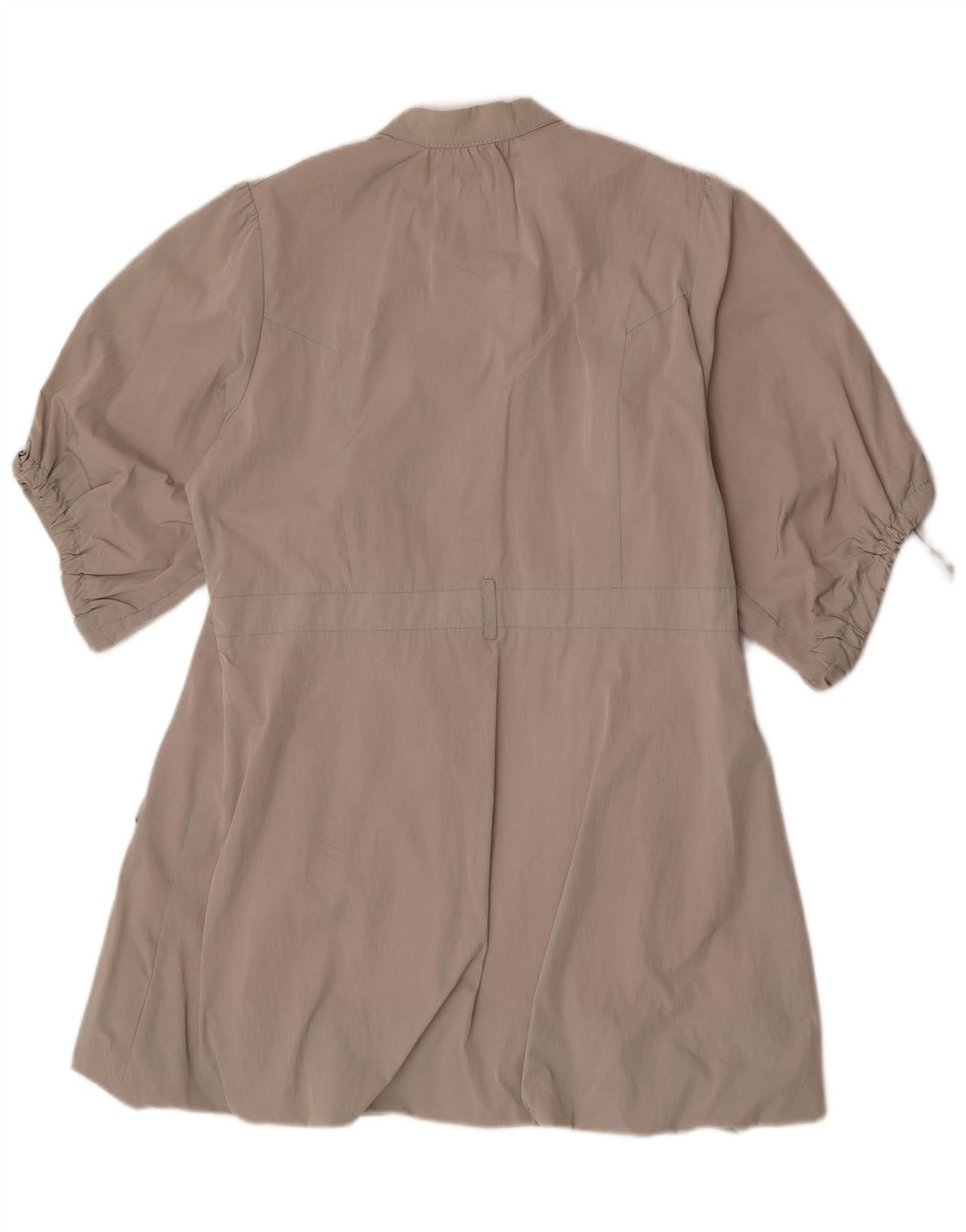 Dkny Manteau croisé à manches 3/4 pour femme UK 16 Large Gris Polyester