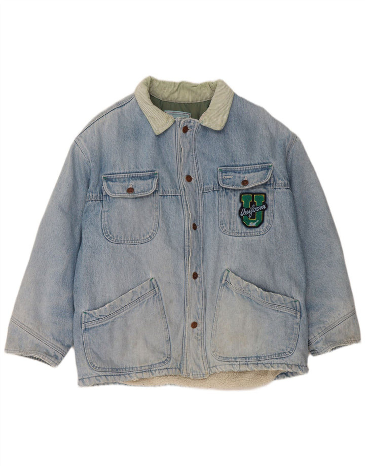 Uniforme Veste Sherpa en jean pour homme UK 42 XL Bleu