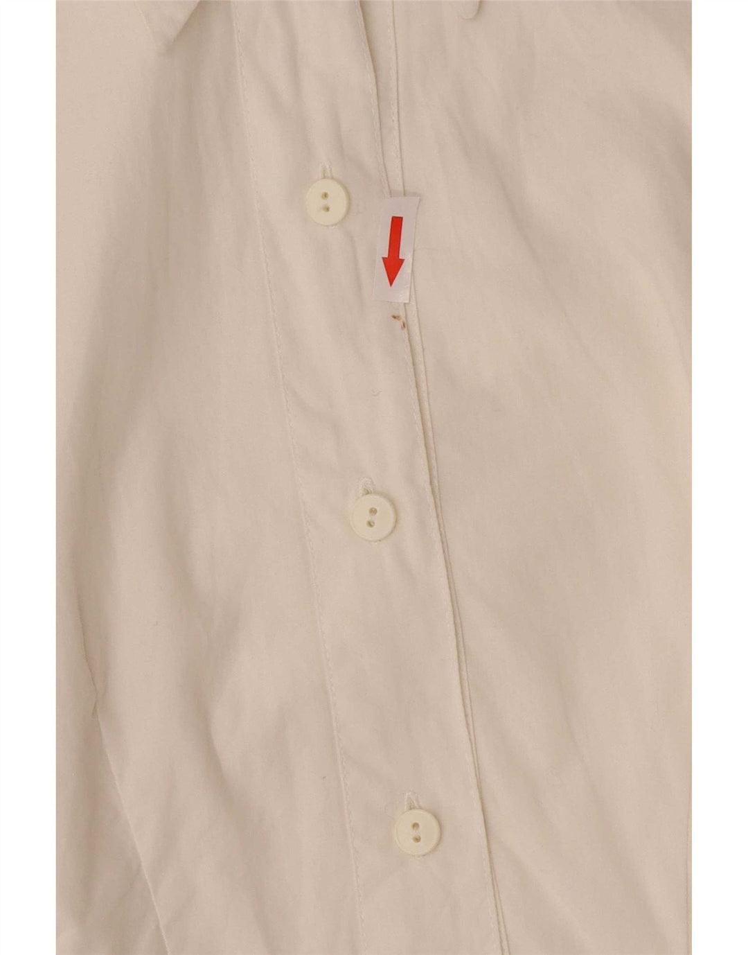 Avant Chemise à manches longues pour femme Coupe régulière UK 8 Petit Coton Blanc