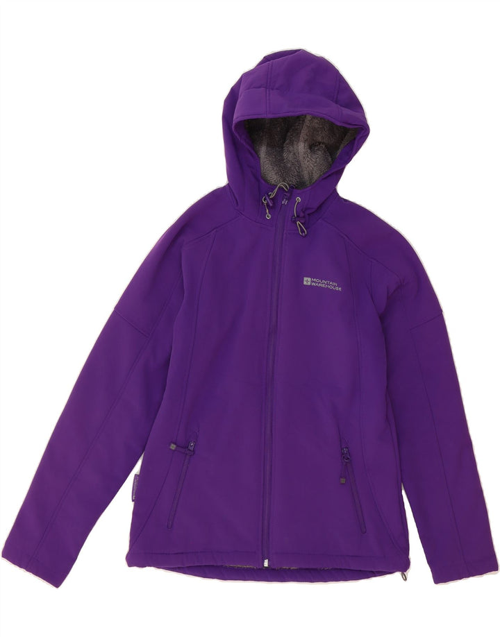MOUNTAIN WAREHOUSE Womens Hooded Windbreaker Jacket UK 10 Small  Purple Vintage Mountain Warehouse and Second-Hand Mountain Warehouse from Messina Hembry 
