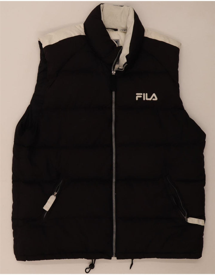 Fila Homme Gilet Rembourré IT 56 XL Noir Colorblock Polyester
