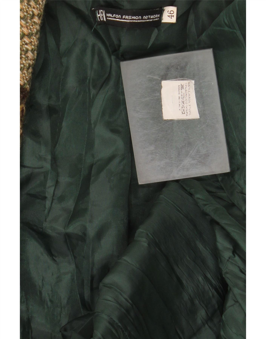 HALFON Veste Blazer 2 Boutons Femme IT 46 Grand Patchwork Multicolore