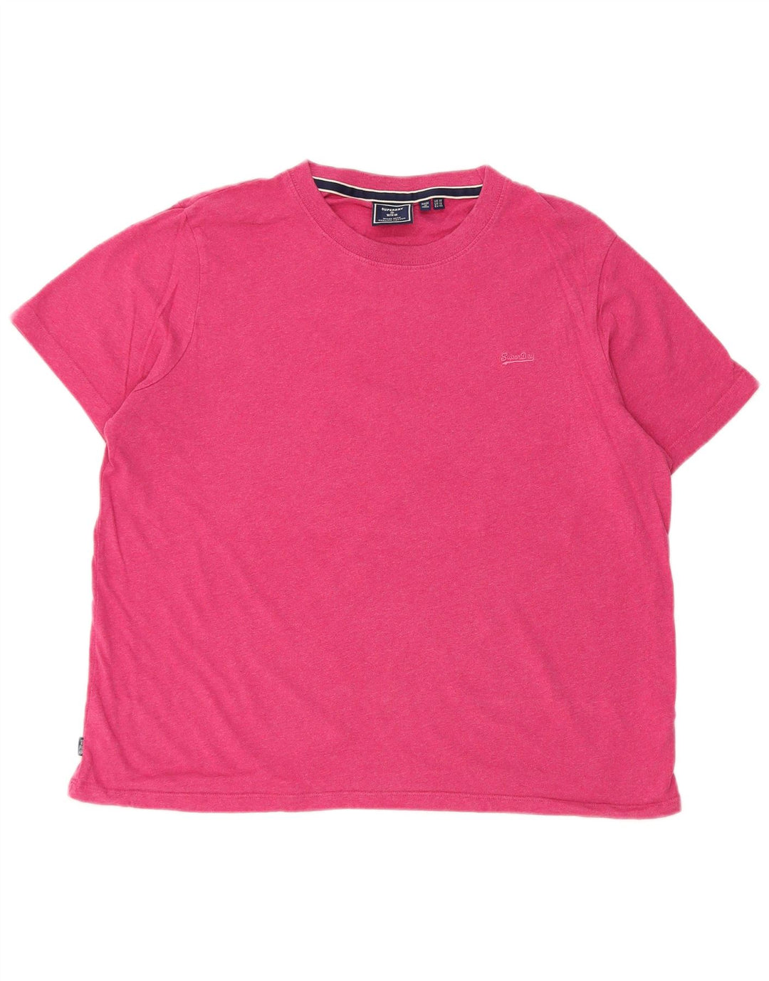 Superdry T-Shirt Femme UK 14 Large Rose Coton