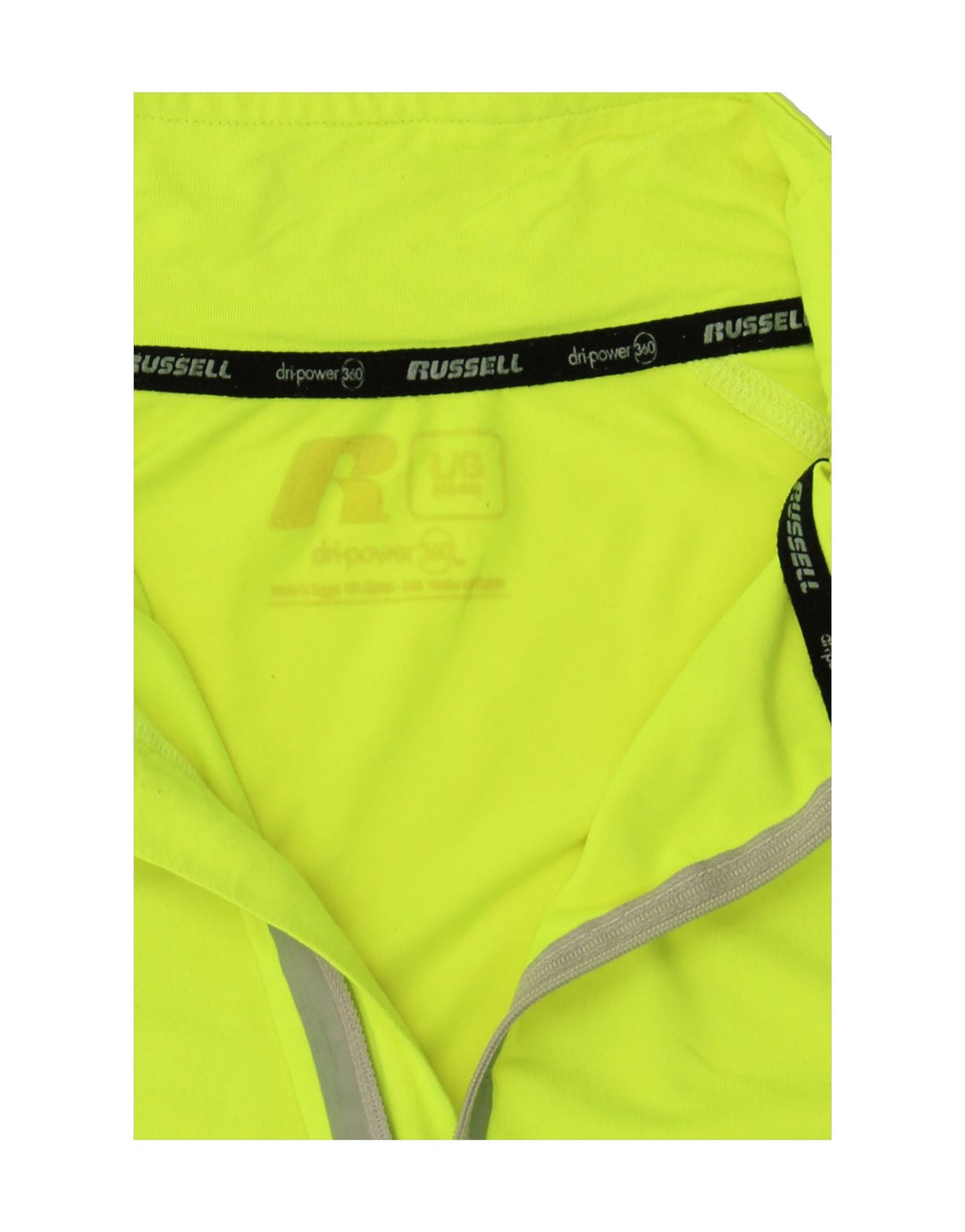 RUSSELL ATHLETIC Mens Zip Neck Pullover Tracksuit Top Large Green Vintage Russell Athletic and Second-Hand Russell Athletic from Messina Hembry 