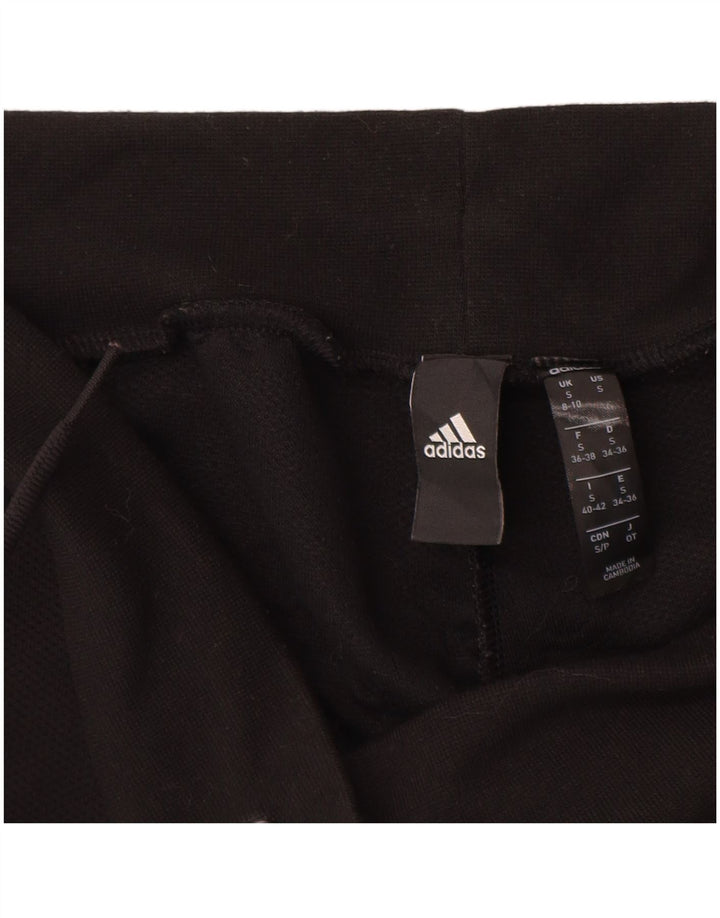 ADIDAS Pantalon de survêtement pour femme UK 8/10 Small Noir Polyester
