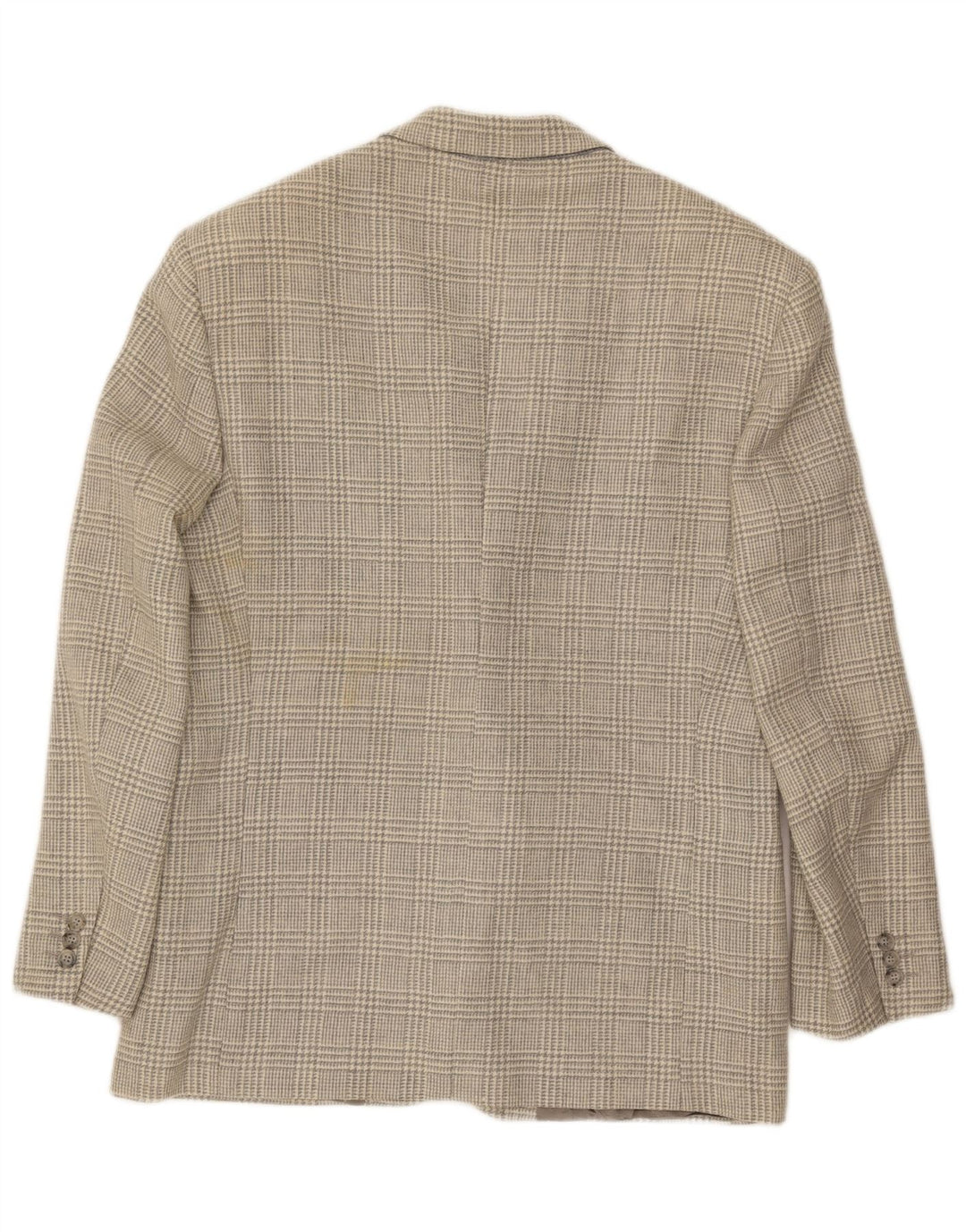 vintage Mens 2 Bouton Blazer Veste UK 40 Grand Pied-de-Poule Gris