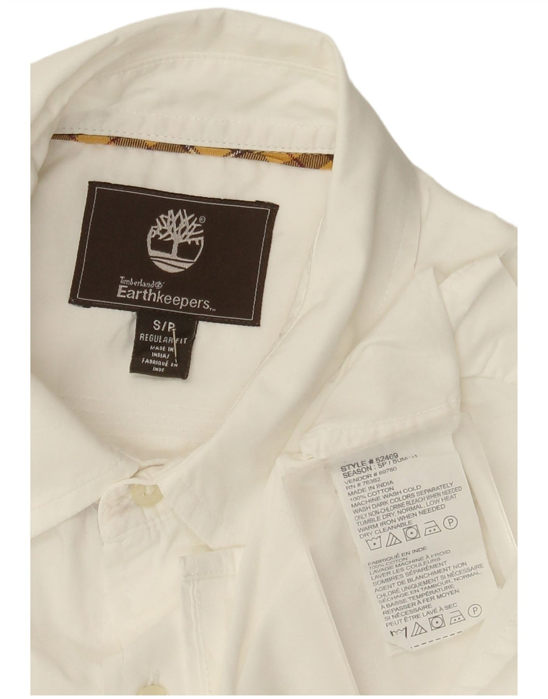 Timberland Chemise Regular Fit Earthkeepers Homme Petit Blanc Coton