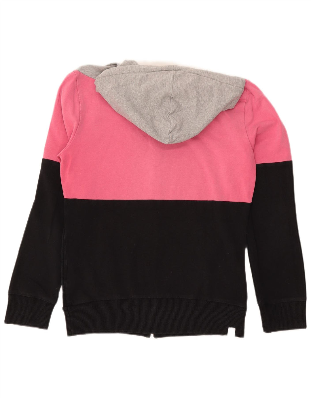 ADIDAS Pull à capuche zippé pour femme UK 12 Medium Multicolore Colourblock