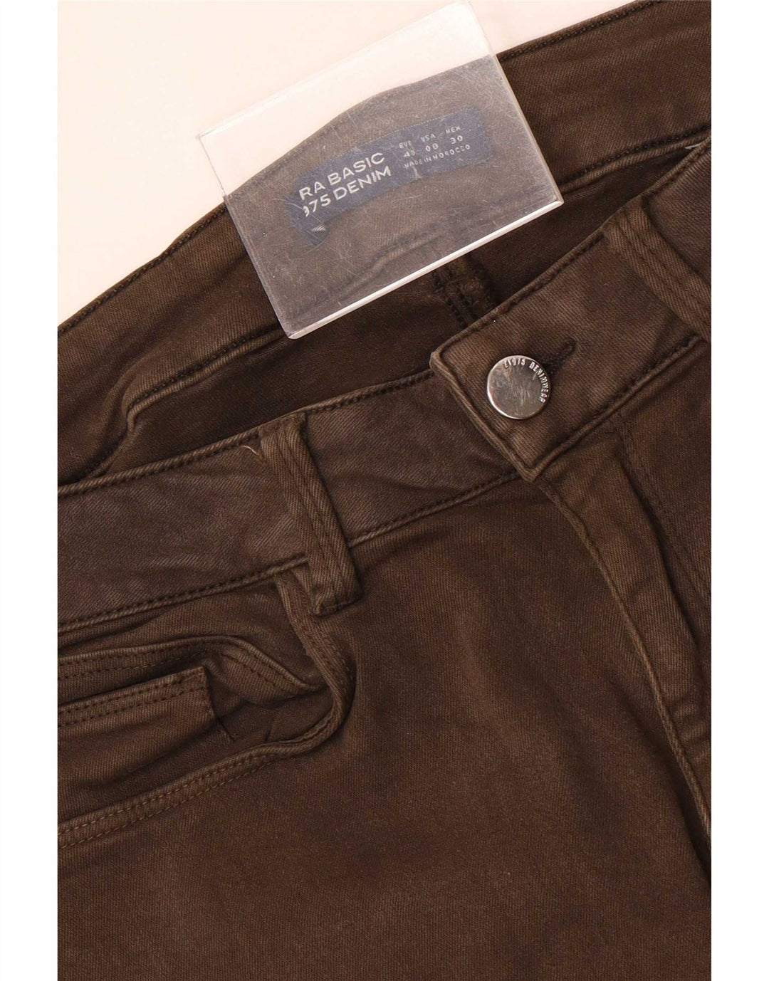 Zara Jean skinny pour femme EU 40 Medium W30 L27 Marron
