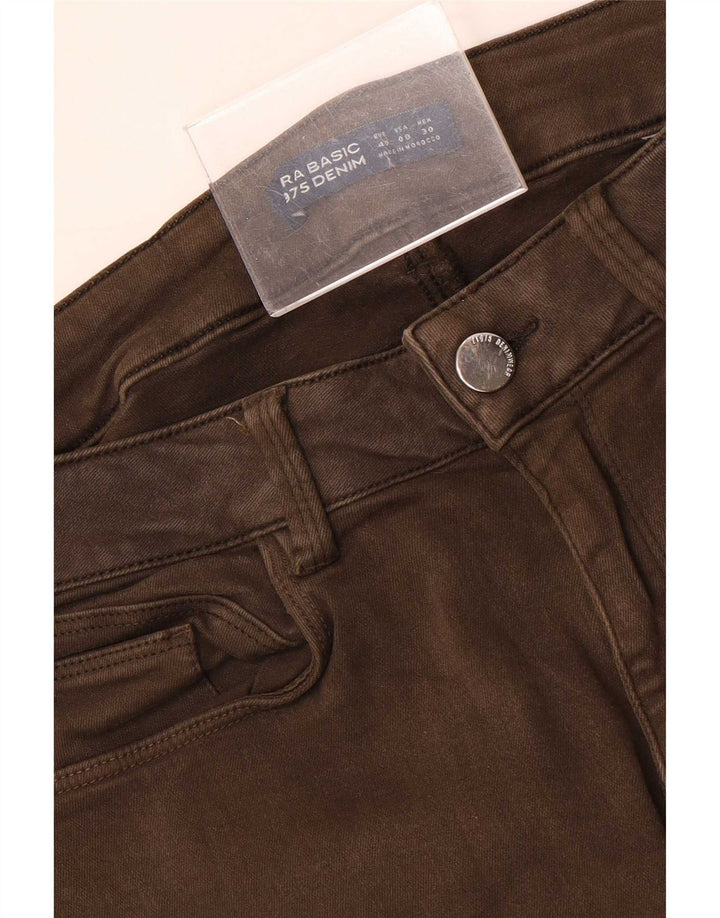 Zara Jean skinny pour femme EU 40 Medium W30 L27 Marron