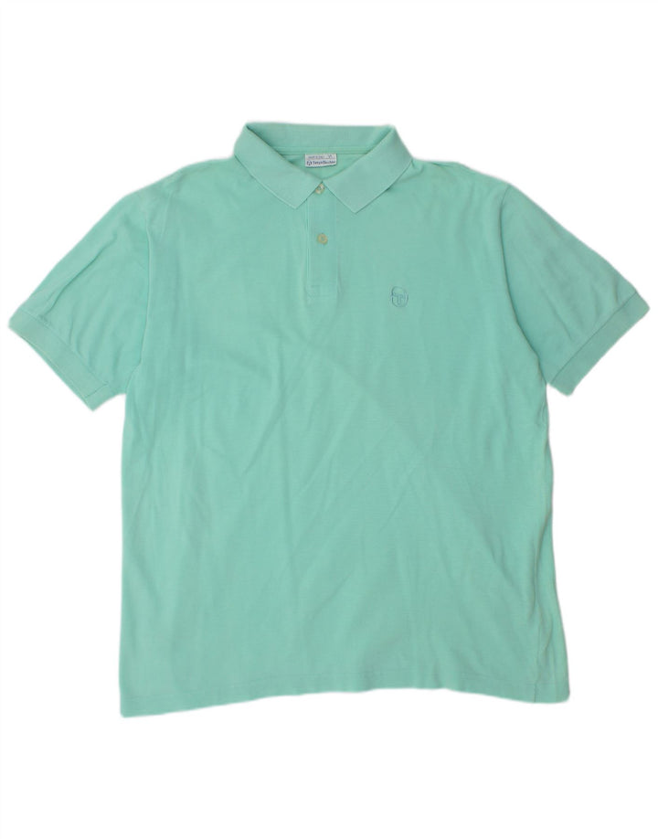 SERGIO TACCHINI Polo Homme Coton Turquoise Moyen