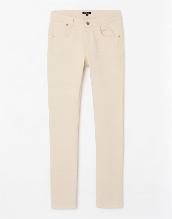 Dkny Pantalon décontracté skinny pour fille 13-14 ans W28 L30 Blanc cassé classique