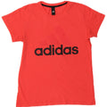 ADIDAS T-shirt graphique pour femme UK 14 Rouge moyen