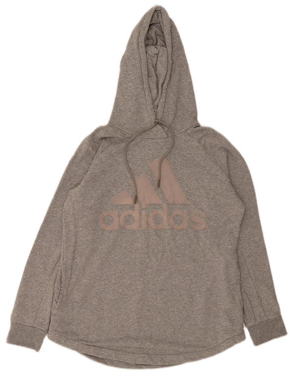 Adidas Sweat-shirt graphique pour femme UK 16/18 Large Gris Coton