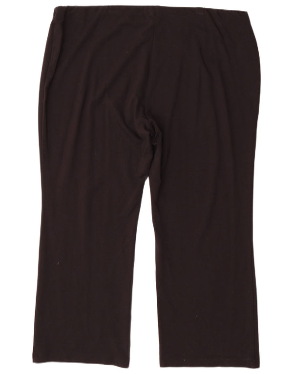 Marks & Spencer Pantalon décontracté bootcut pour femme UK 22 3XL W44 L30 Noir