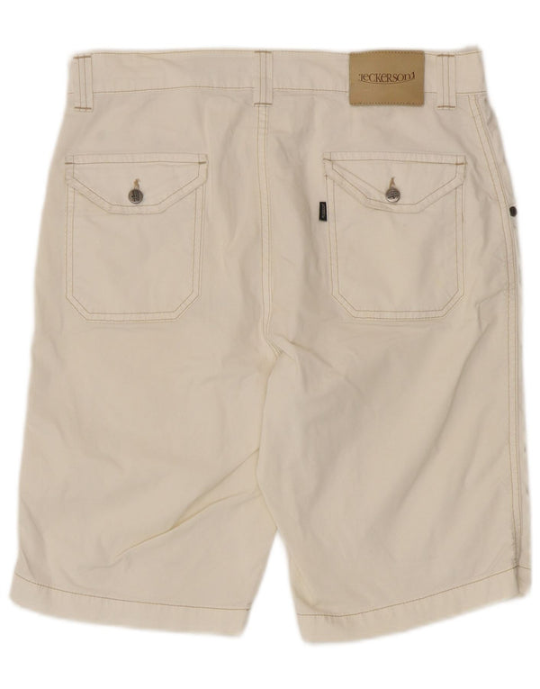 Jeckerson Bermuda Homme W32 Medium Blanc Cassé Coton