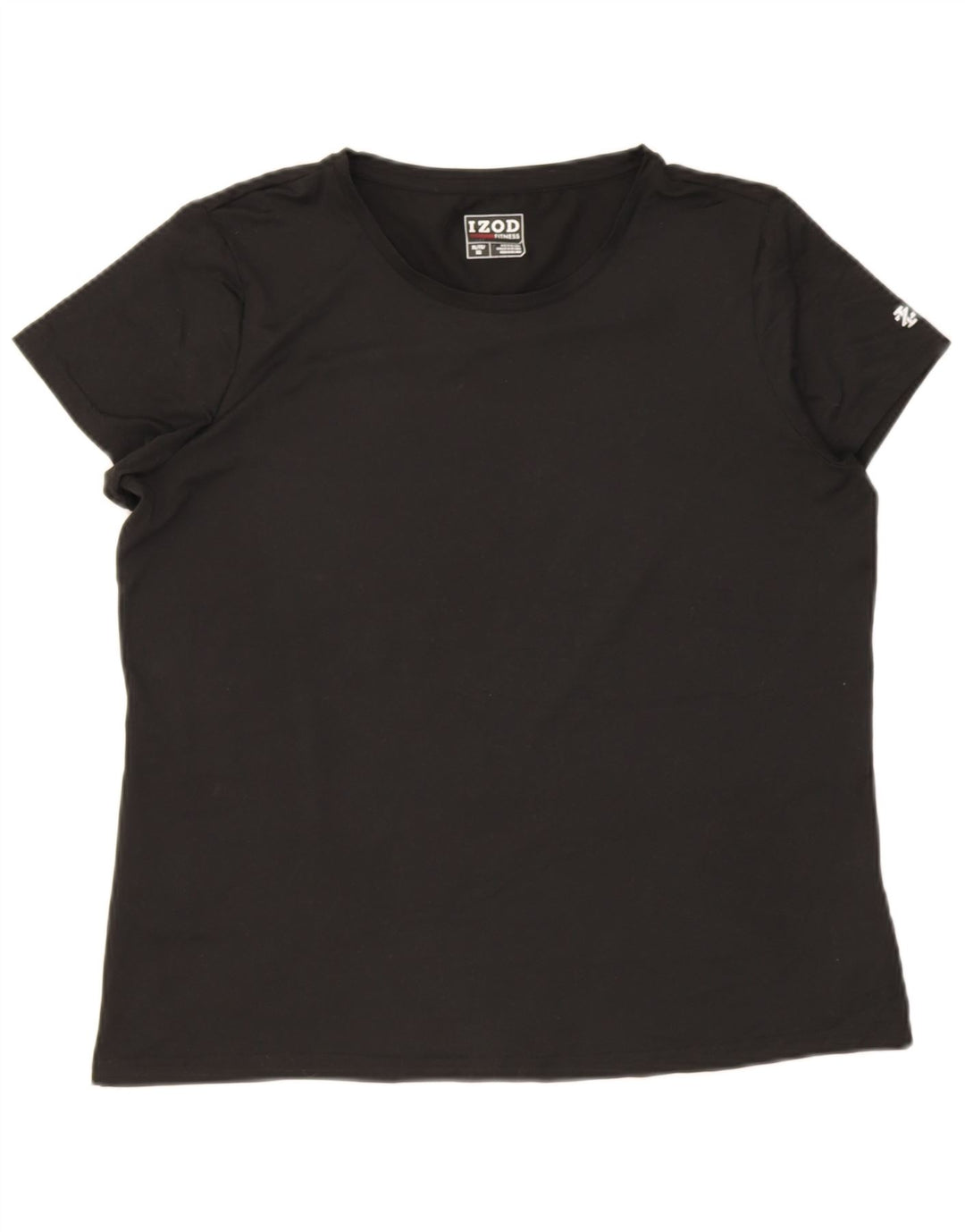 Izod T-Shirt Femme Top UK 18 XL Noir Polyester