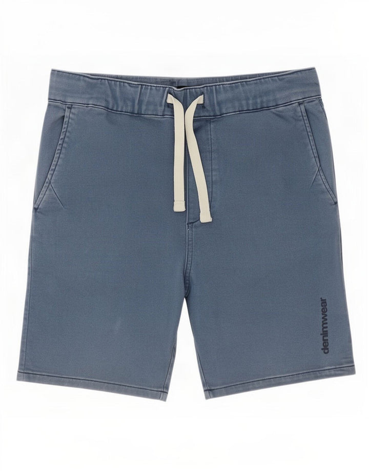 Zara Short Homme Petit W29 Bleu Coton