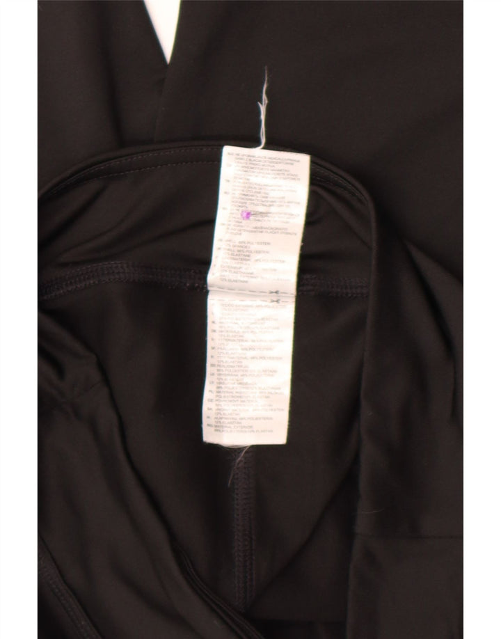 Adidas Femmes Climalite Capri Leggings UK 12/14 Moyen Noir Polyester