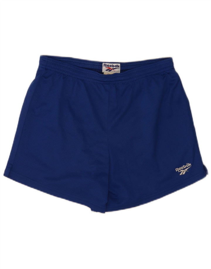 Reebok Short Regular Sport Homme Bleu Moyen Polyester