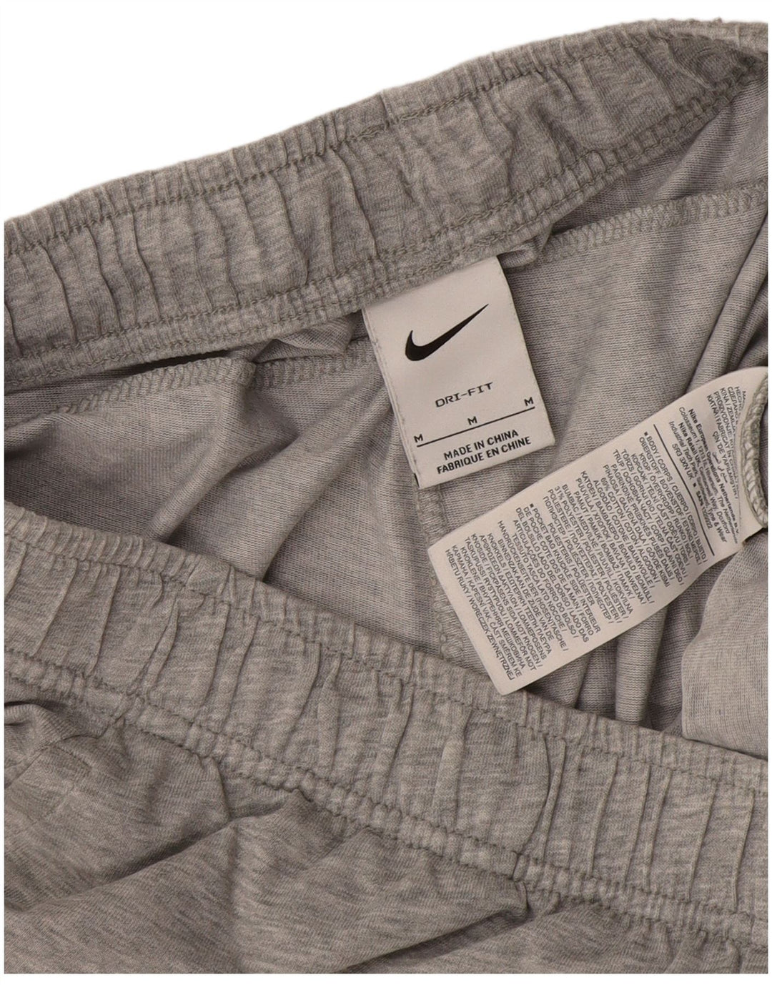 Nike Short de Sport Dri Fit Homme Gris Moyen Coton