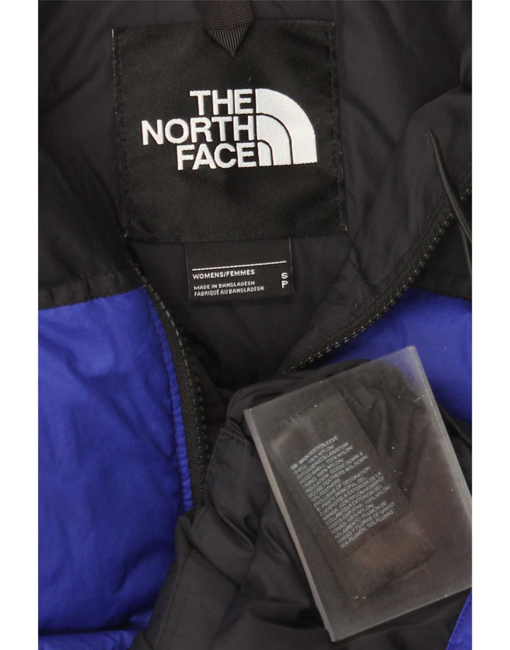 The North Face Veste matelassée surdimensionnée pour femme UK 10 Small Bleu Colorblock