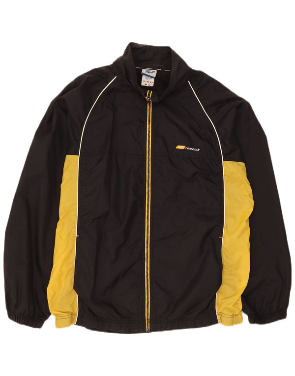 Reebok Veste de Survêtement Coupe Ample Homme Noir Colorblock
