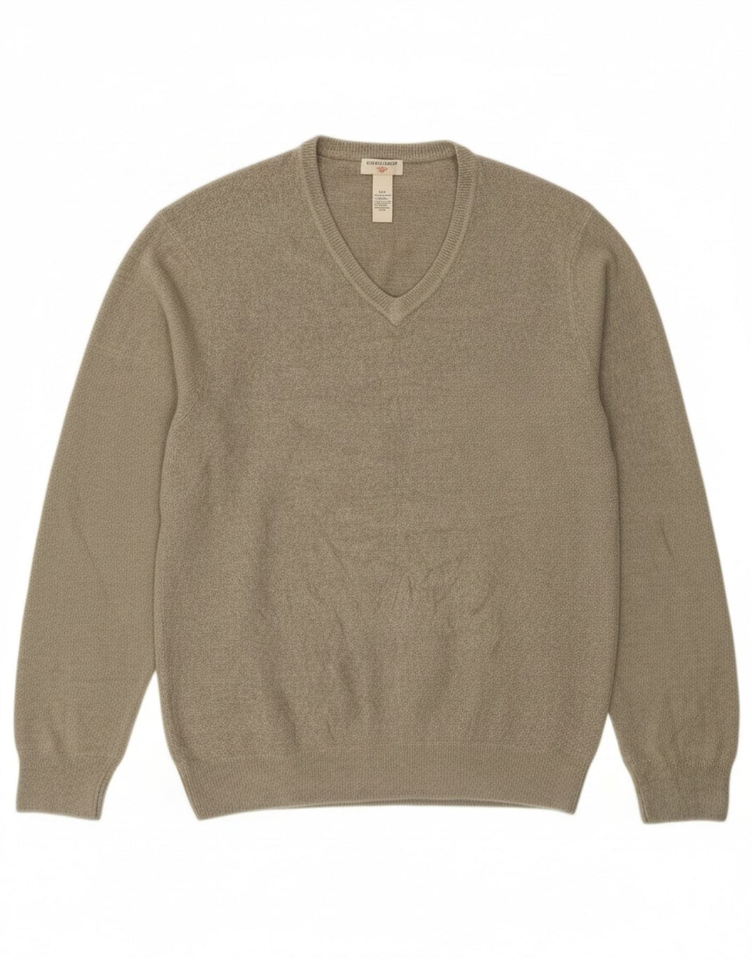 DOCKERS Mens V-Neck Jumper Sweater Large Grey Acrylic Vintage Dockers and Second-Hand Dockers from Messina Hembry 