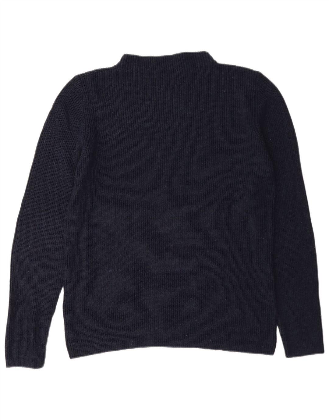 S.Oliver Pull col roulé pour femme EU 40 Bleu marine moyen Viscose