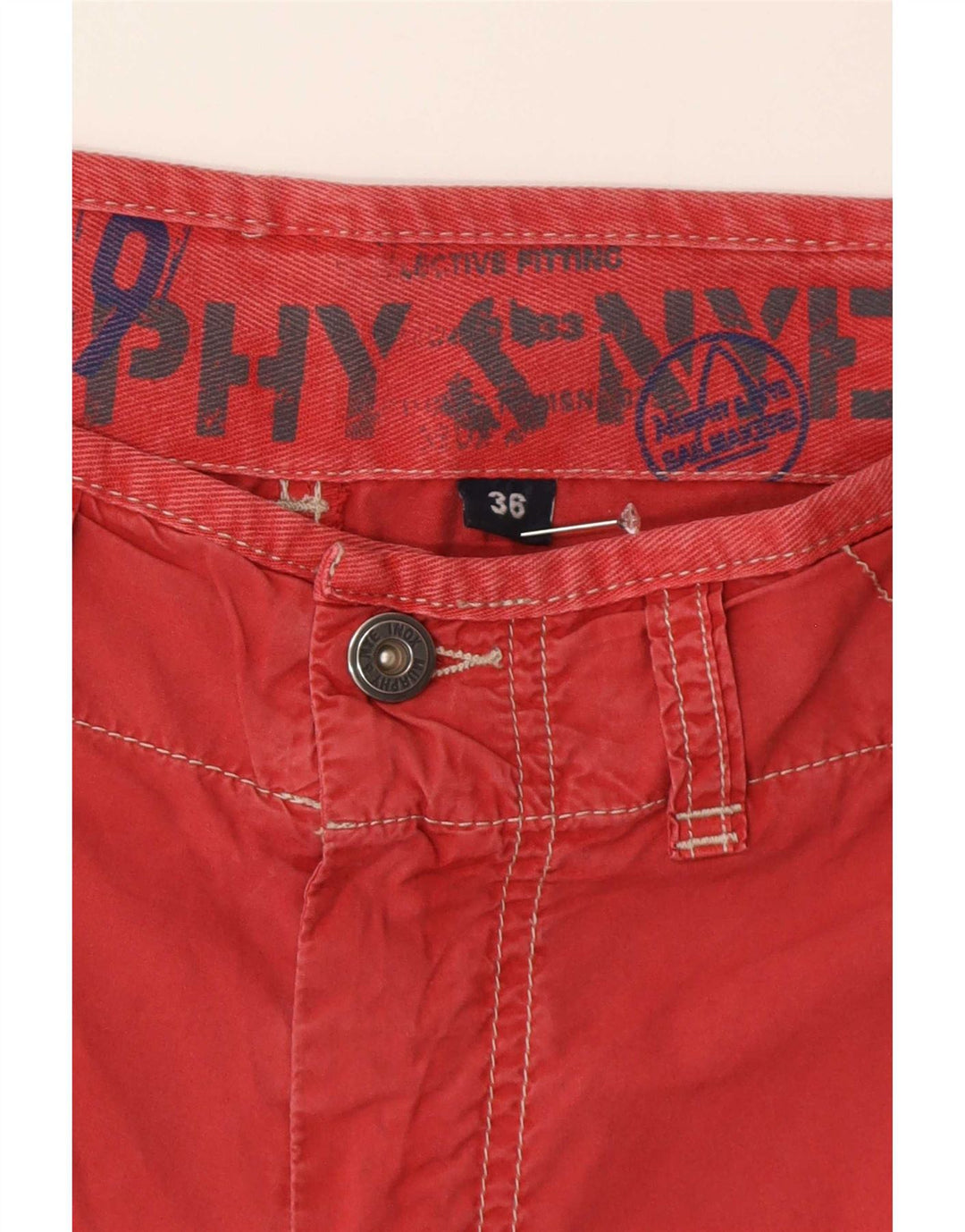Murphy & Nye Short Chino Homme W36 Grand Rouge Coton