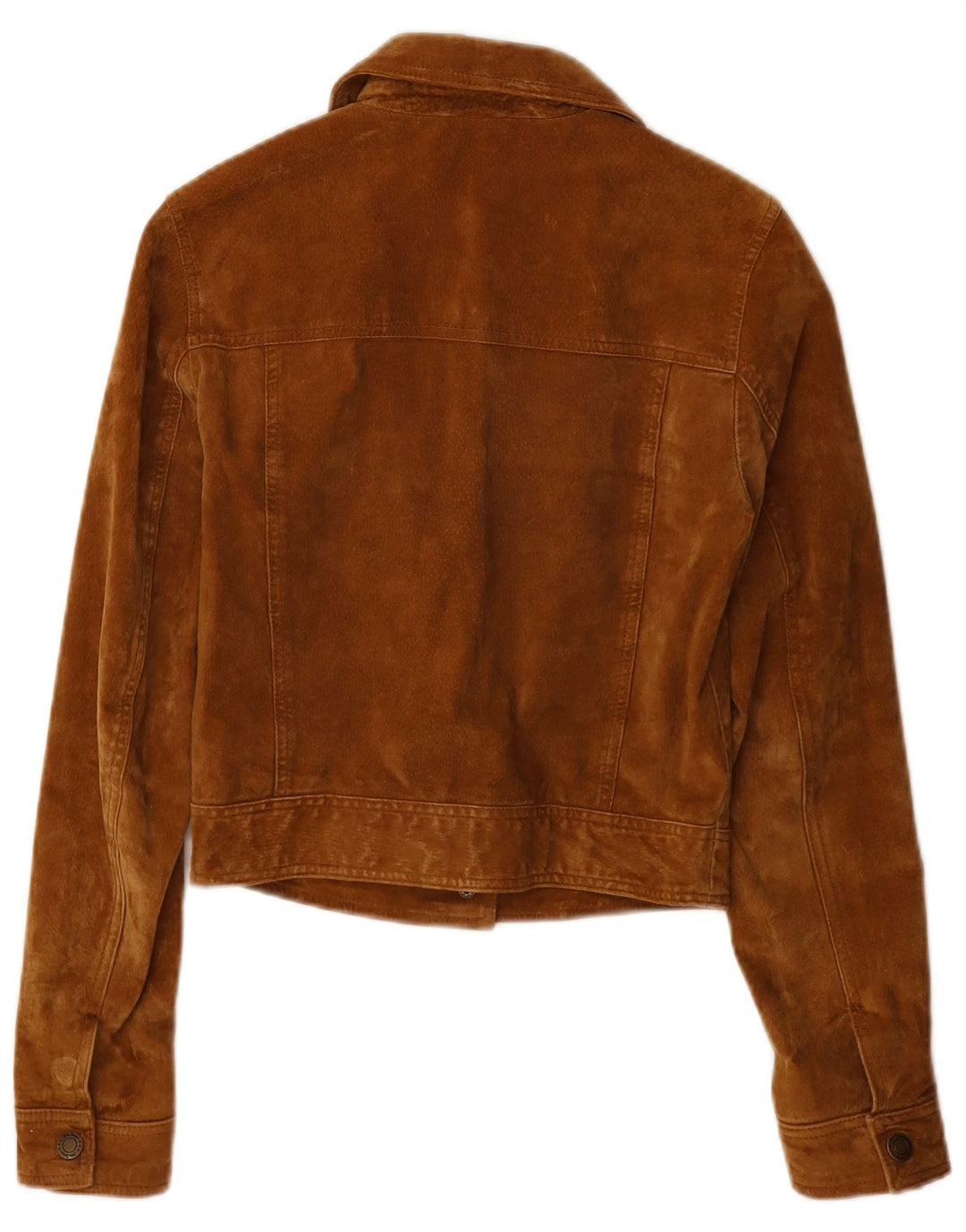 John Baner Veste en daim pour femme UK 8 Petit cuir marron