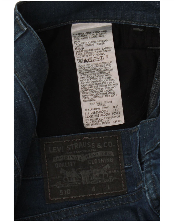 Levi's Jean Slim 510 Homme W32 L27 Bleu Coton