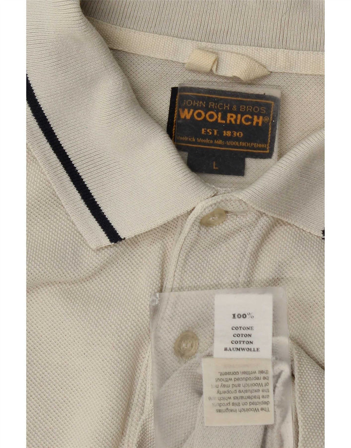 Woolrich Polo Homme Large Beige Coton