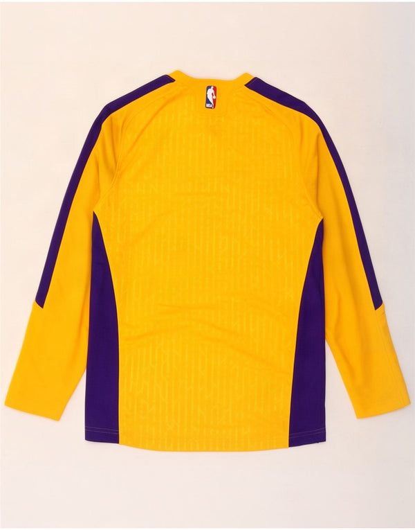 Adidas Haut à manches longues Lakers Graphic pour homme Jaune Small Colorblock