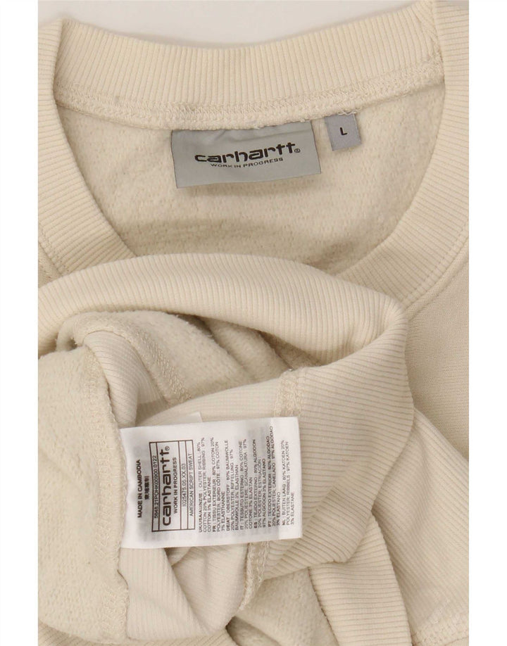 Carhartt Sweat-shirt pour homme en coton beige Large