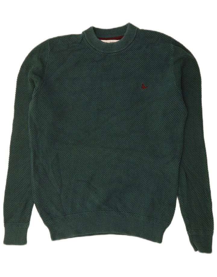 Jack Wills Pull à col rond pour homme en coton vert moyen
