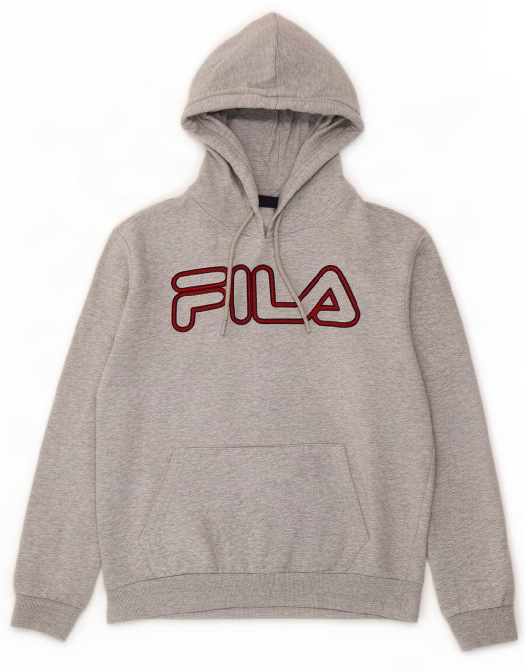 Fila Pull à Capuche Graphique Homme Gris Moyen Coton