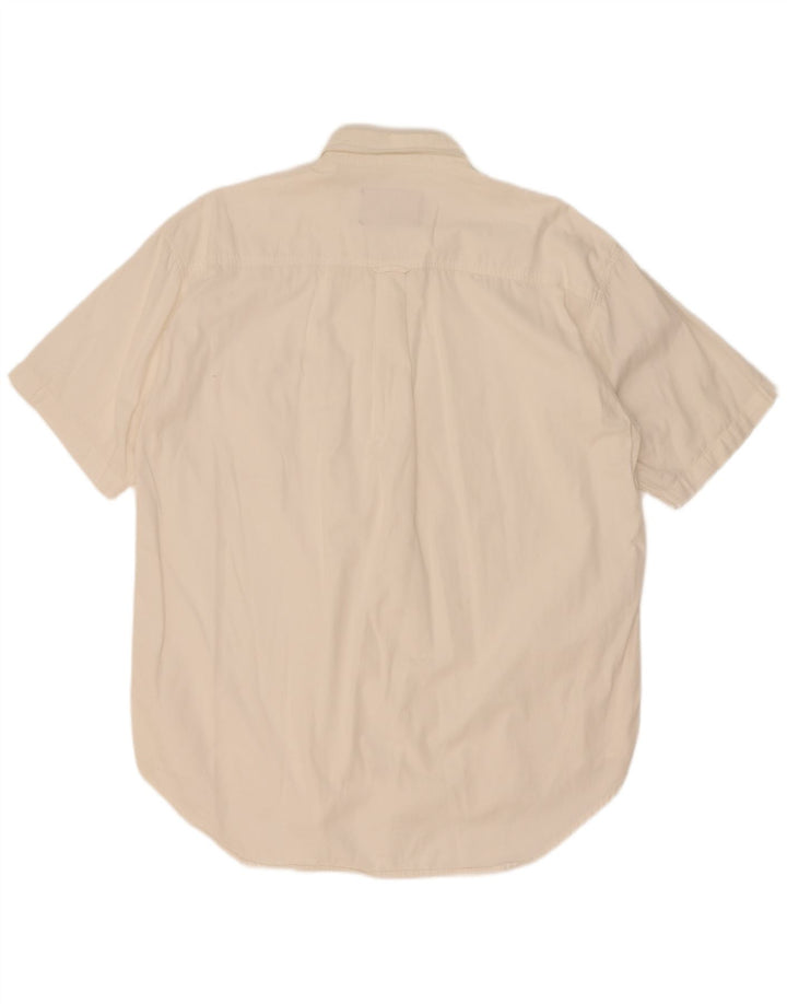 Marlboro Classics Chemise à manches courtes pour homme XL Blanc Coton