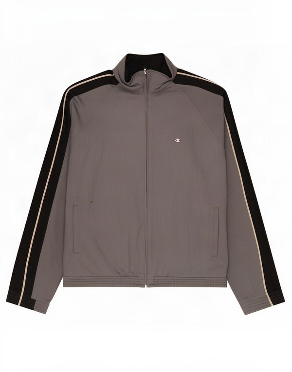 Champion Veste de survêtement pour homme XL Gris Colorblock Polyester