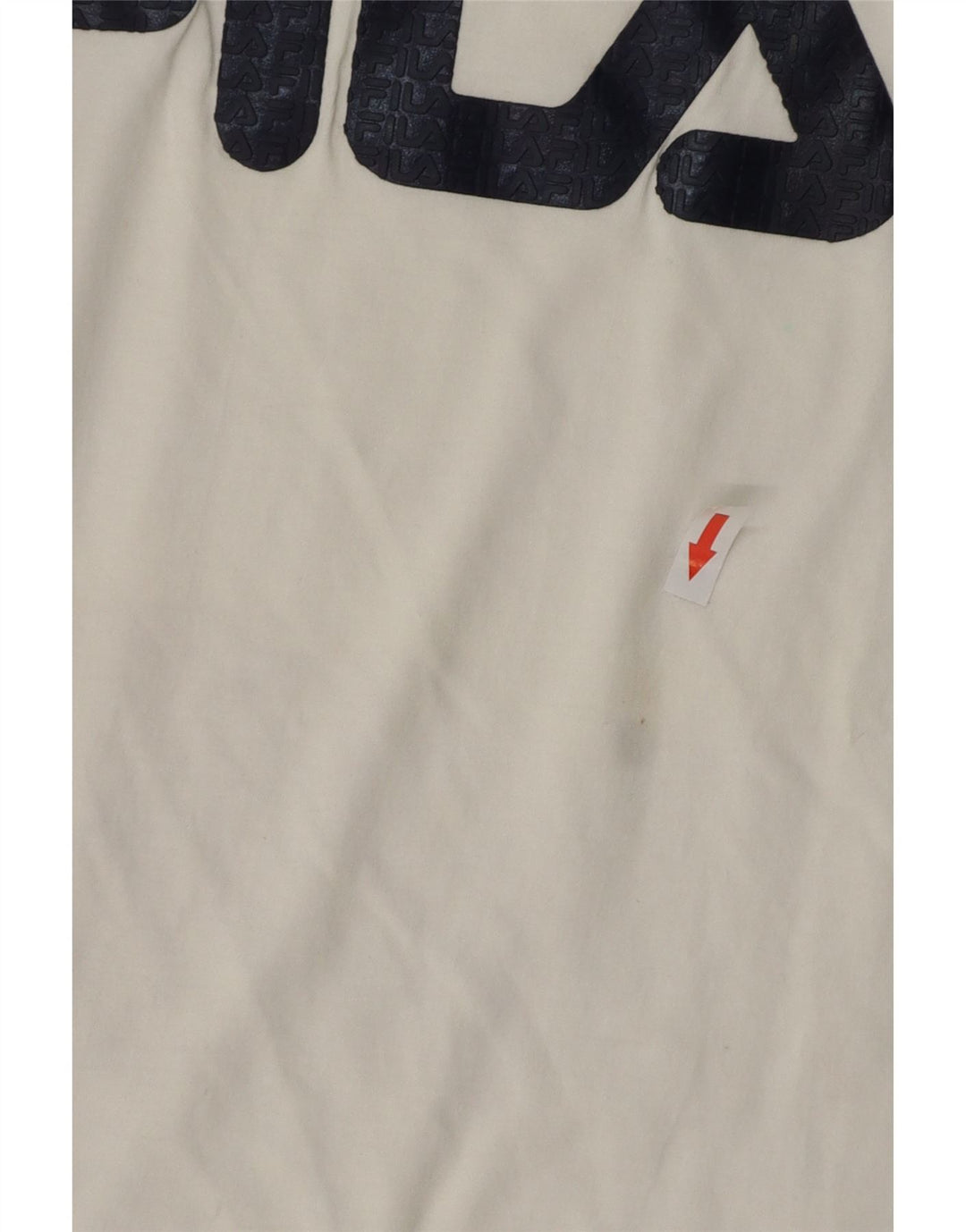 Fila T-Shirt Graphique Homme Petit Blanc Coton