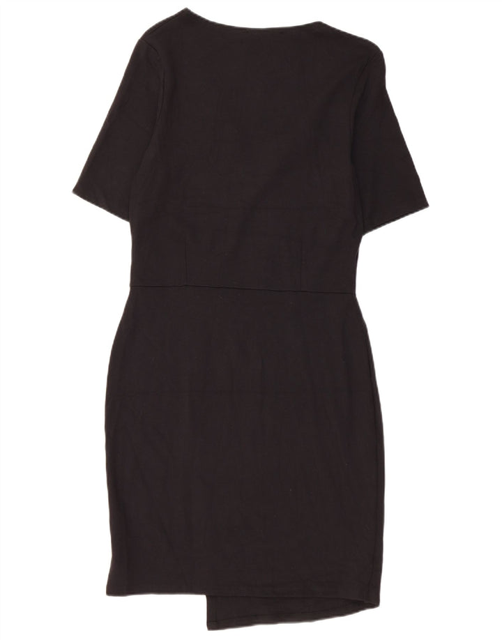 Topshop Robe moulante haute pour femme UK 42 en viscose noire moyenne