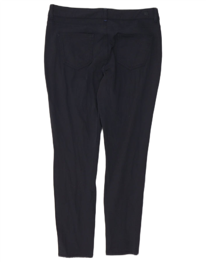 MASSIMO DUTTI Pantalon court décontracté pour femme EU 42 Large W32 L26 Bleu marine