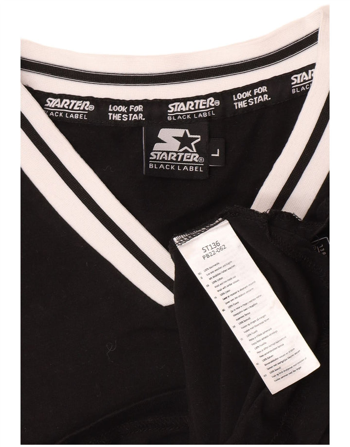 Starter Homme BLACK LABEL T-Shirt Haut Grand Coton Noir