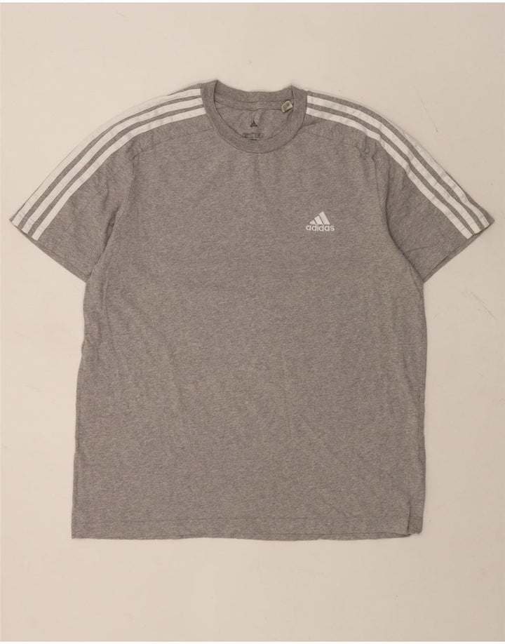 ADIDAS T-Shirt Homme Haut Large Gris Coton