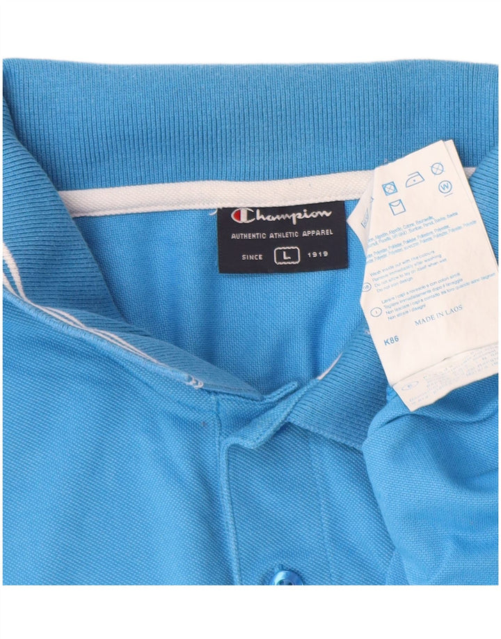 Champion Polo Homme Grand Bleu Coton