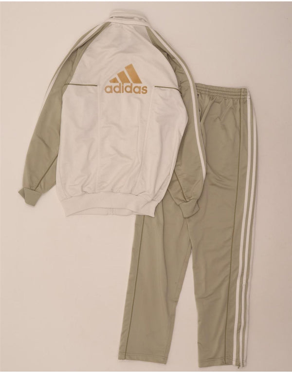Adidas Survêtement complet graphique pour homme UK 32/34 XS Vert Colorblock Polyester
